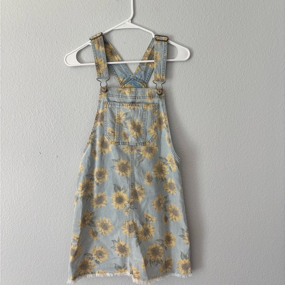 American Eagle Outfitters Sunflower Overalls - Light Blue